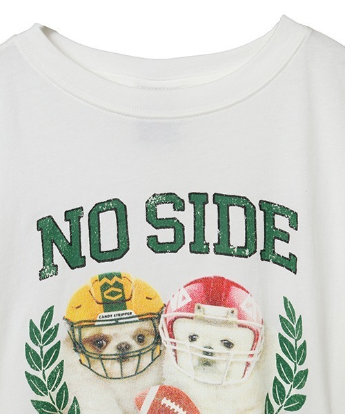 Candy Stripper(キャンディストリッパー)の「NO SIDE Tシャツ(Tシャツ/カットソー・レディース・オフホワイト/ブルー/ブラック/レッド・M/L/XL)」の6枚目の写真