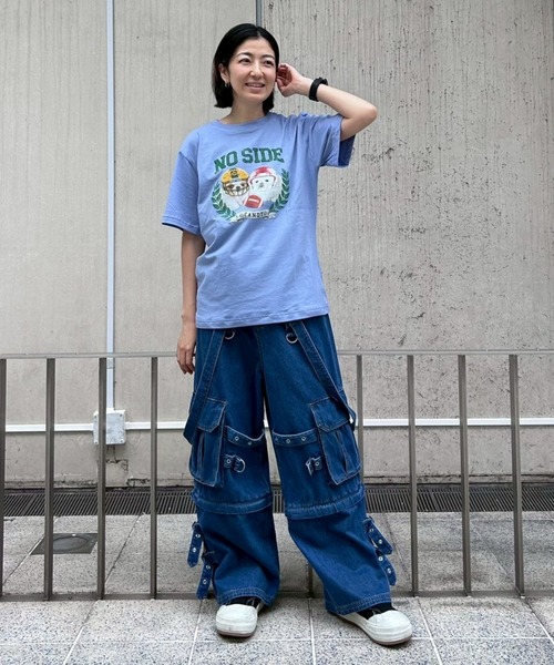 Candy Stripper(キャンディストリッパー)の「NO SIDE Tシャツ(Tシャツ/カットソー・レディース・オフホワイト/ブルー/ブラック/レッド・M/L/XL)」の16枚目の写真