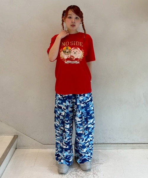 Candy Stripper(キャンディストリッパー)の「NO SIDE Tシャツ(Tシャツ/カットソー・レディース・オフホワイト/ブルー/ブラック/レッド・M/L/XL)」の19枚目の写真