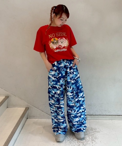 Candy Stripper(キャンディストリッパー)の「NO SIDE Tシャツ(Tシャツ/カットソー・レディース・オフホワイト/ブルー/ブラック/レッド・M/L/XL)」の21枚目の写真