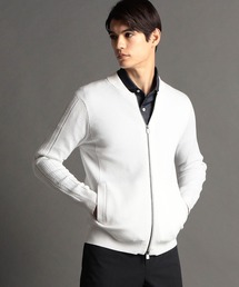 MONSIEUR NICOLE | 【ex/tra】バイアスリブ ニットブルゾン(ニット/セーター)