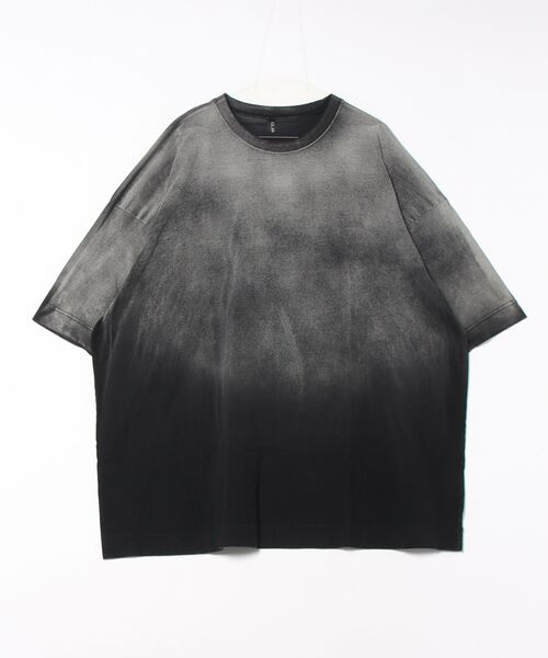 a.p.o.v.(エーピーオービー)の「a.p.o.v. グラデーションケミカルピグメントスーパーオーバーサイズTシャツ(Tシャツ/カットソー・メンズ・ブラック・ONESIZE)」の4枚目の写真