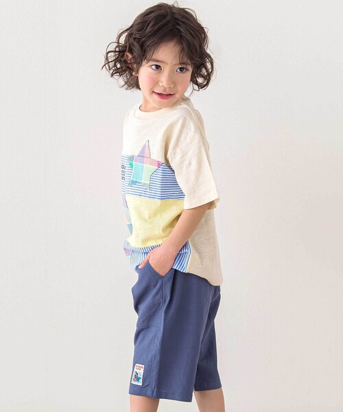 SLAP SLIP(スラップスリップ)の「【お揃い/接触冷感】カラフル麻レーヨン5.5分丈パンツ(80~130cm)(その他パンツ・キッズ・レッド/ネイビー/ベージュ/イエロー/グリーン・100cm/90cm/110cm/130cm/120cm/80cm)」の8枚目の写真