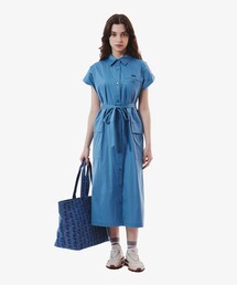 LACOSTE | キモノスリーブシャツドレス / シャツワンピース(シャツワンピース)