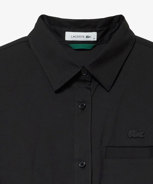 LACOSTE(ラコステ)の「キモノスリーブシャツドレス(シャツワンピース・レディース・ブラック/グレイッシュブルー・34/36/38/40)」の7枚目の写真