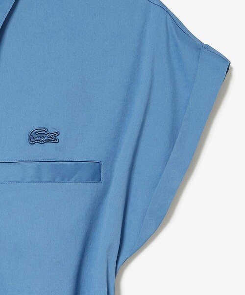 LACOSTE(ラコステ)の「キモノスリーブシャツドレス(シャツワンピース・レディース・ブラック/グレイッシュブルー・34/36/38/40)」の19枚目の写真