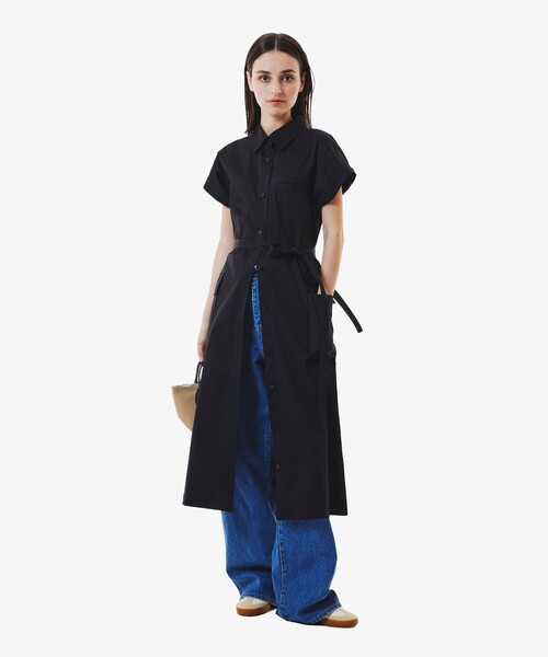 ラコステ（LACOSTE）/キモノスリーブシャツドレス / シャツワンピース セール】キモノスリーブシャツドレス（シャツワンピース）｜LACOSTE