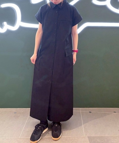 セール】キモノスリーブシャツドレス（シャツワンピース）｜LACOSTE