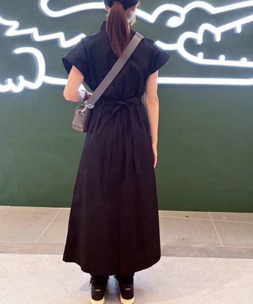 アンドエルシー &ellecy キモノスリーブシャツドレス キモノスリーブ