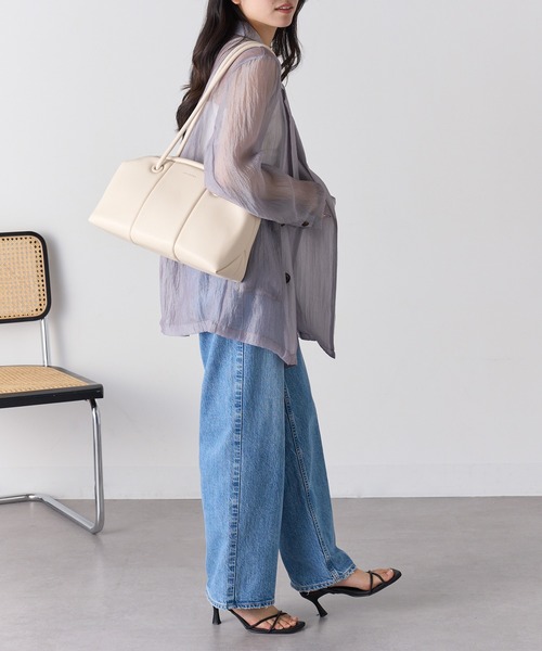 ADD CULUMN（アドカラム）の「【ADD CULUMN】25AW PUFF CLASP BOSTON M A25W02B429（ボストンバッグ・レディース・アイボリー/ブラック/ブラウン/グリーン・FREE）」の16枚目の写真