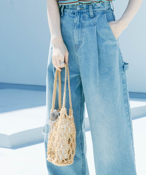 SMELLY（スメリー）の「マクラメバッグ（ハンドバッグ・レディース・アイボリー/ベージュ・-）」の9枚目の写真