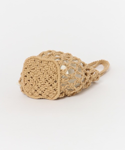 SMELLY（スメリー）の「マクラメバッグ（ハンドバッグ・レディース・アイボリー/ベージュ・-）」の18枚目の写真