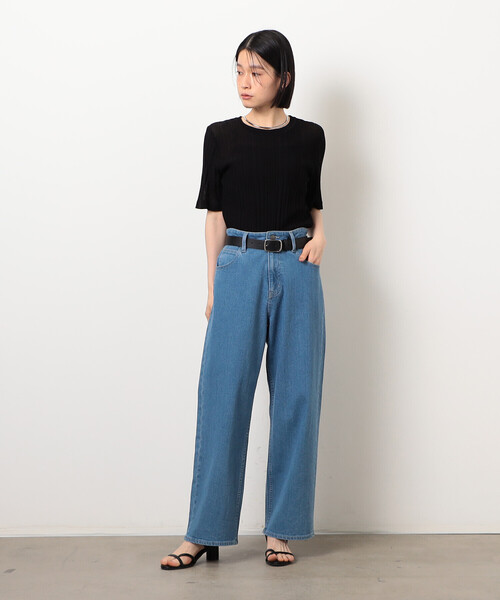 COMME CA ISM(コムサイズム)の「ランダムシアーニット(ニット/セーター・レディース・アイボリー/ブラック・LARGE/MEDIUM)」の19枚目の写真
