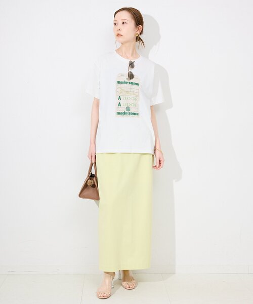 SLOBE IENA(スローブイエナ)の「made some sports wear for SLOBE IENA ロゴTEE(Tシャツ/カットソー・レディース・ネイビー/ホワイト/グリーン/ホワイト系その他/ブルー/ライトブルー/ホワイト×ホワイト・FREE)」の19枚目の写真