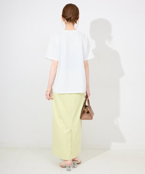 SLOBE IENA(スローブイエナ)の「made some sports wear for SLOBE IENA ロゴTEE(Tシャツ/カットソー・レディース・ネイビー/ホワイト/グリーン/ホワイト系その他/ブルー/ライトブルー/ホワイト×ホワイト・FREE)」の21枚目の写真