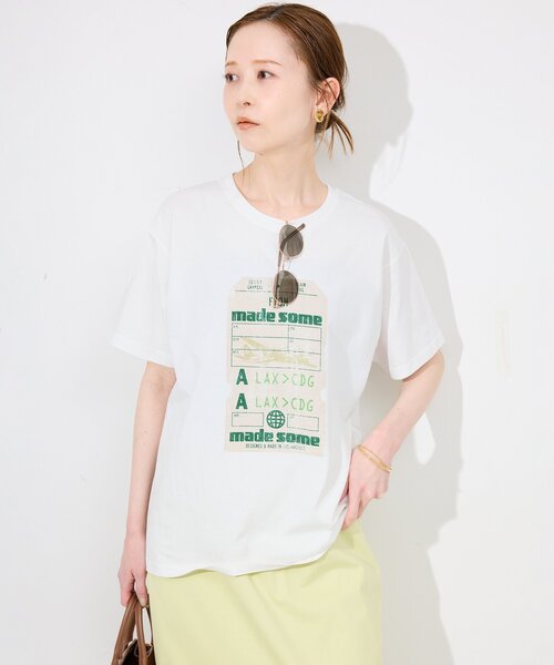 tシャツ made some sports wear for SLOBE IENA ロゴTEE レディース SLOBE IENA tシャツ made some sports wear for ロゴTEE