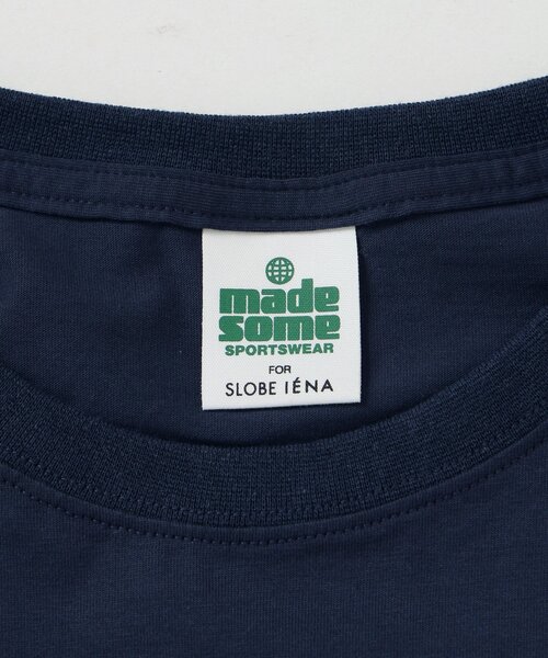 SLOBE IENA(スローブイエナ)の「made some sports wear for SLOBE IENA ロゴTEE(Tシャツ/カットソー・レディース・ネイビー/ホワイト/グリーン/ホワイト系その他/ブルー/ライトブルー/ホワイト×ホワイト・FREE)」の8枚目の写真