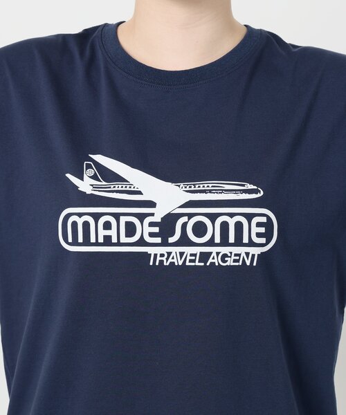 SLOBE IENA(スローブイエナ)の「made some sports wear for SLOBE IENA ロゴTEE(Tシャツ/カットソー・レディース・ネイビー/ホワイト/グリーン/ホワイト系その他/ブルー/ライトブルー/ホワイト×ホワイト・FREE)」の9枚目の写真