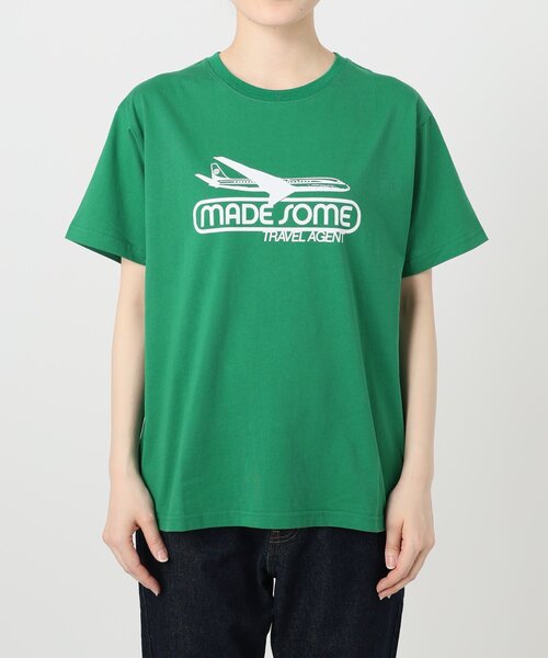 SLOBE IENA(スローブイエナ)の「made some sports wear for SLOBE IENA ロゴTEE(Tシャツ/カットソー・レディース・ネイビー/ホワイト/グリーン/ホワイト系その他/ブルー/ライトブルー/ホワイト×ホワイト・FREE)」の15枚目の写真