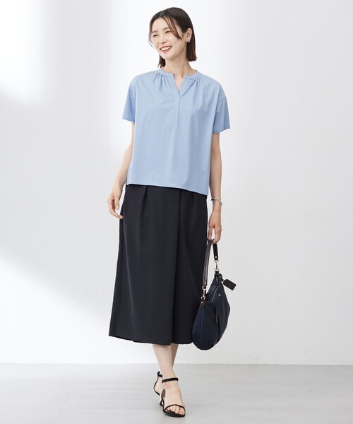 J.PRESS(ジェイプレス)の「【洗える】Crispyツイル クロップド パンツ(その他パンツ・レディース・ブラック系/グリーン系/ベージュ系・11/9/7)」の13枚目の写真