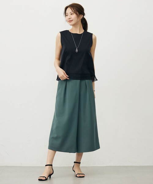 J.PRESS(ジェイプレス)の「【洗える】Crispyツイル クロップド パンツ(その他パンツ・レディース・ブラック系/グリーン系/ベージュ系・11/9/7)」の17枚目の写真