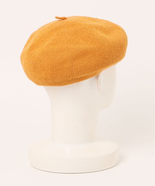 SUPER HAKKA（スーパーハッカ）の「プチフルール刺繍ぽこぽこベレー帽（ハンチング/ベレー帽・レディース・オレンジ/グリーン/ライトグレー・FREE）」の4枚目の写真