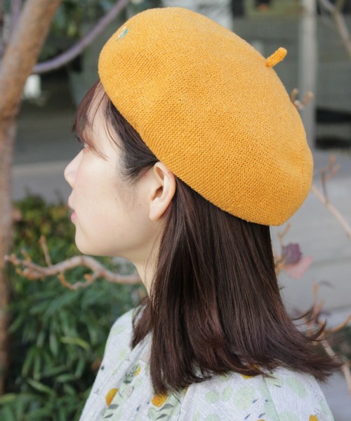 SUPER HAKKA（スーパーハッカ）の「プチフルール刺繍ぽこぽこベレー帽（ハンチング/ベレー帽・レディース・オレンジ/グリーン/ライトグレー・FREE）」の7枚目の写真