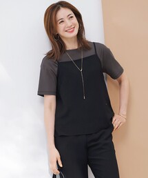 【吸水速乾/UVカット/接触冷感】ストレッチジョーゼット キャミソール