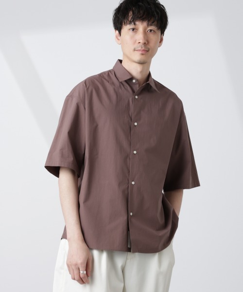 セール】「大人のワイドシャツ」レギュラーカラー 半袖（シャツ