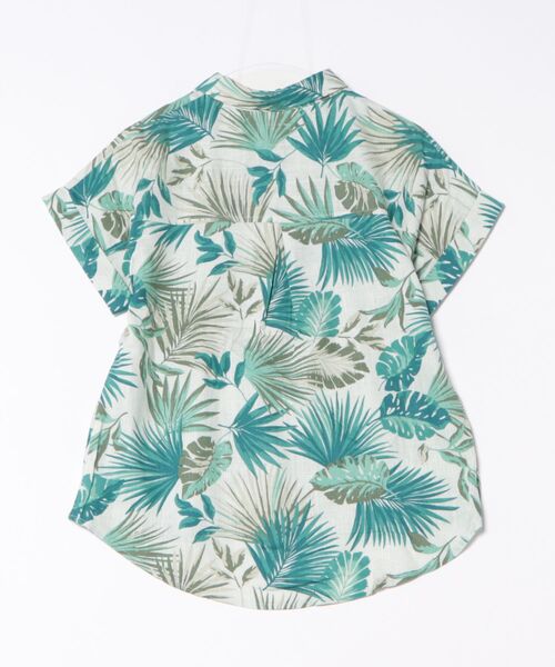 Arnold Palmer（アーノルドパーマー）の「リゾート柄 半袖 コンパクトシャツ（シャツ/ブラウス・レディース・ベージュ/ブラック/ネイビー/グリーン・M/S/L）」の5枚目の写真