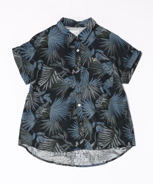 Arnold Palmer（アーノルドパーマー）の「リゾート柄 半袖 コンパクトシャツ（シャツ/ブラウス・レディース・ベージュ/ブラック/ネイビー/グリーン・M/S/L）」の20枚目の写真