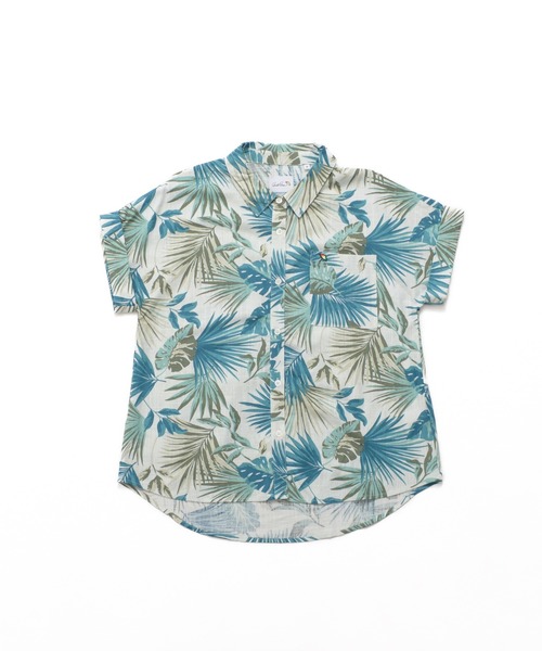 Arnold Palmer（アーノルドパーマー）の「リゾート柄 半袖 コンパクトシャツ（シャツ/ブラウス・レディース・ベージュ/ブラック/ネイビー/グリーン・M/S/L）」の11枚目の写真