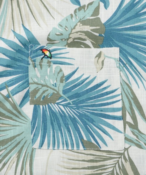 Arnold Palmer（アーノルドパーマー）の「リゾート柄 半袖 コンパクトシャツ（シャツ/ブラウス・レディース・ベージュ/ブラック/ネイビー/グリーン・M/S/L）」の14枚目の写真