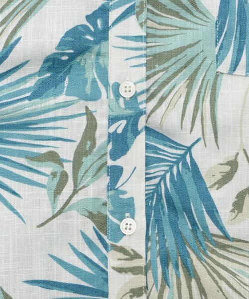 Arnold Palmer（アーノルドパーマー）の「リゾート柄 半袖 コンパクトシャツ（シャツ/ブラウス・レディース・ベージュ/ブラック/ネイビー/グリーン・M/S/L）」の15枚目の写真