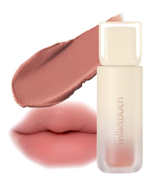 Milk Touch(ミルクタッチ)の「【新感触マットティント】スプレッドフィット ブラーティント #クリームチーズリップ(口紅/リップティント/グロス・レディース・04Donut Peach/02Morning Fluffy/05Mellow fuzzy/03Pink Pinch/01Custard Peach/08Even Hip/07More Brix/06Peach Pitch・FREE)」の2枚目の写真