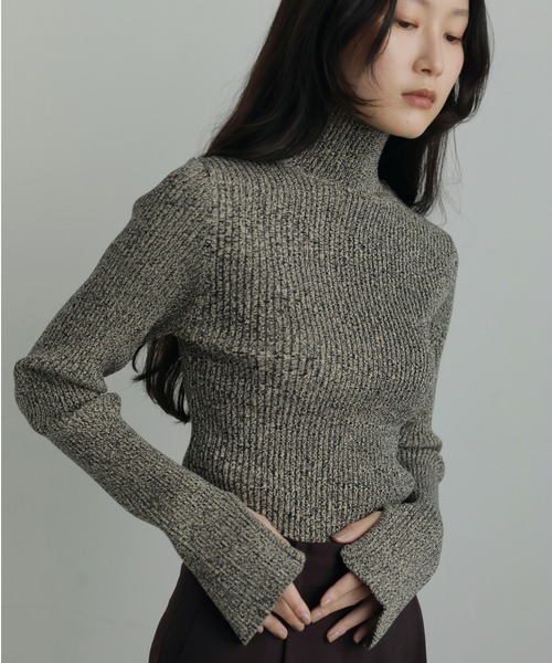 【激安通販 オンラインショップ】日用品 Slit Turtle Knit（ニット/セーター）｜anuke（アンヌーク）の トップス