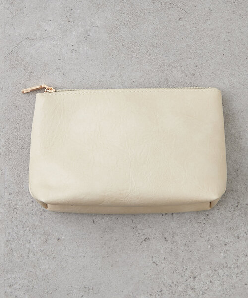 Remind me and forever（リマインドミーアンドフォーエバー）の「【WEB限定】ポーチ付合皮トートバッグ（ショルダーバッグ・レディース・アイボリー/ブラック/キャメル/ダークブラウン・FREE）」の5枚目の写真