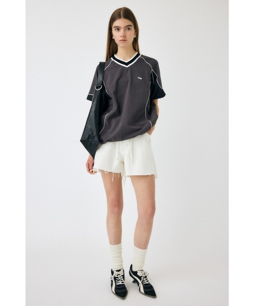 トップス moussy セール】PIPING OVER トップス（Tシャツ/カットソー）｜MOUSSY