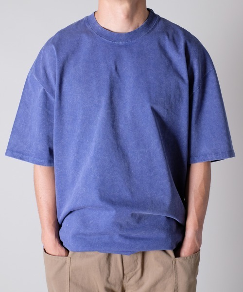 R.(rehacer)(アールドット(レアセル))の「R. : Retro Loose Washed S/S T / レトロ ルーズ ウォッシュド 半袖 Tシャツ(Tシャツ/カットソー・メンズ・ブラック/ブルー/グリーン/ネイビー/オレンジ・MEDIUM/LARGE/X-LARGE)」の14枚目の写真