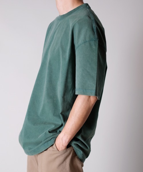 R.(rehacer)(アールドット(レアセル))の「R. : Retro Loose Washed S/S T / レトロ ルーズ ウォッシュド 半袖 Tシャツ(Tシャツ/カットソー・メンズ・ブラック/ブルー/グリーン/ネイビー/オレンジ・MEDIUM/LARGE/X-LARGE)」の12枚目の写真
