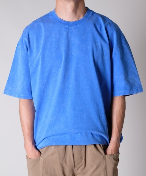 R.(rehacer)(アールドット(レアセル))の「R. : Retro Loose Washed S/S T / レトロ ルーズ ウォッシュド 半袖 Tシャツ(Tシャツ/カットソー・メンズ・ブラック/ブルー/グリーン/ネイビー/オレンジ・MEDIUM/LARGE/X-LARGE)」の18枚目の写真
