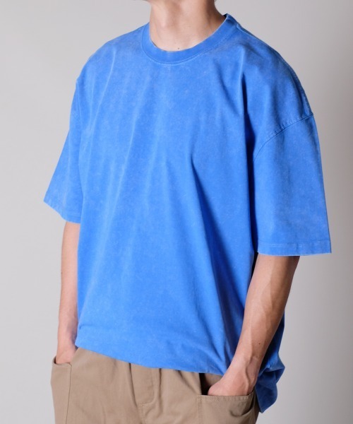 R.(rehacer)(アールドット(レアセル))の「R. : Retro Loose Washed S/S T / レトロ ルーズ ウォッシュド 半袖 Tシャツ(Tシャツ/カットソー・メンズ・ブラック/ブルー/グリーン/ネイビー/オレンジ・MEDIUM/LARGE/X-LARGE)」の20枚目の写真