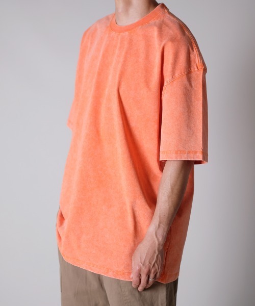 R.(rehacer)(アールドット(レアセル))の「R. : Retro Loose Washed S/S T / レトロ ルーズ ウォッシュド 半袖 Tシャツ(Tシャツ/カットソー・メンズ・ブラック/ブルー/グリーン/ネイビー/オレンジ・MEDIUM/LARGE/X-LARGE)」の22枚目の写真