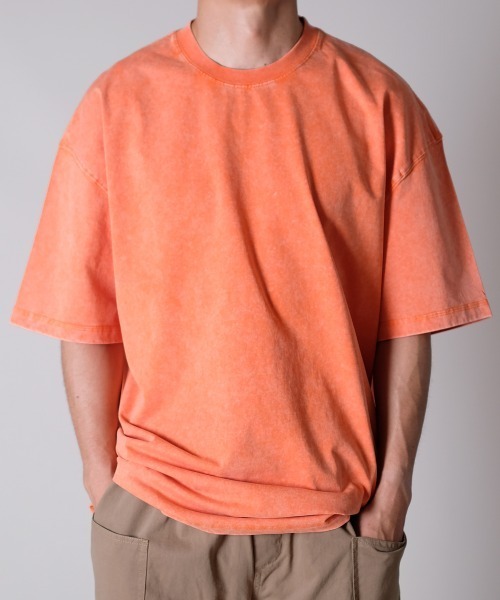 R.(rehacer)(アールドット(レアセル))の「R. : Retro Loose Washed S/S T / レトロ ルーズ ウォッシュド 半袖 Tシャツ(Tシャツ/カットソー・メンズ・ブラック/ブルー/グリーン/ネイビー/オレンジ・MEDIUM/LARGE/X-LARGE)」の21枚目の写真