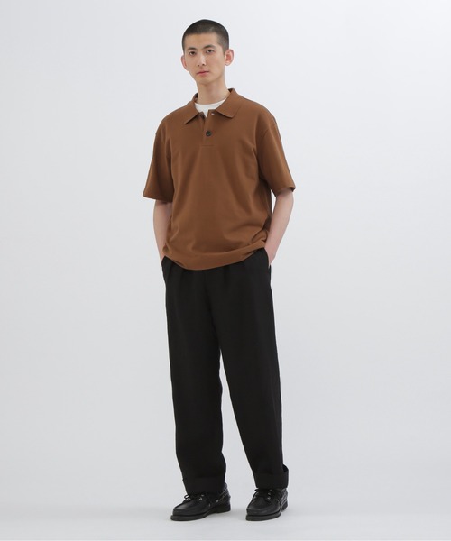 MARGARET HOWELL（マーガレットハウエル）の「COTTON PIQUE TOP（Tシャツ/カットソー・メンズ・ホワイト系その他2/ブラウン/ネイビー系1・LARGE/MEDIUM/X-LARGE）」の14枚目の写真