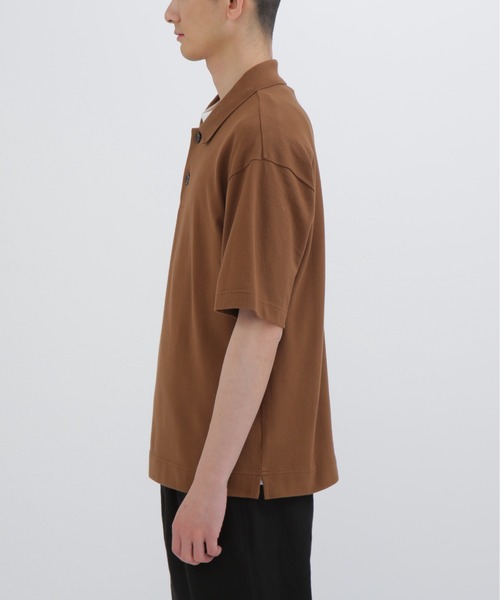 MARGARET HOWELL（マーガレットハウエル）の「COTTON PIQUE TOP（Tシャツ/カットソー・メンズ・ホワイト系その他2/ブラウン/ネイビー系1・LARGE/MEDIUM/X-LARGE）」の13枚目の写真