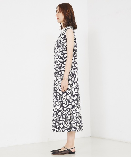 qualite（カリテ）の「リネンライクペインティングプリントワンピース（ワンピース・レディース・その他・36/38）」の13枚目の写真