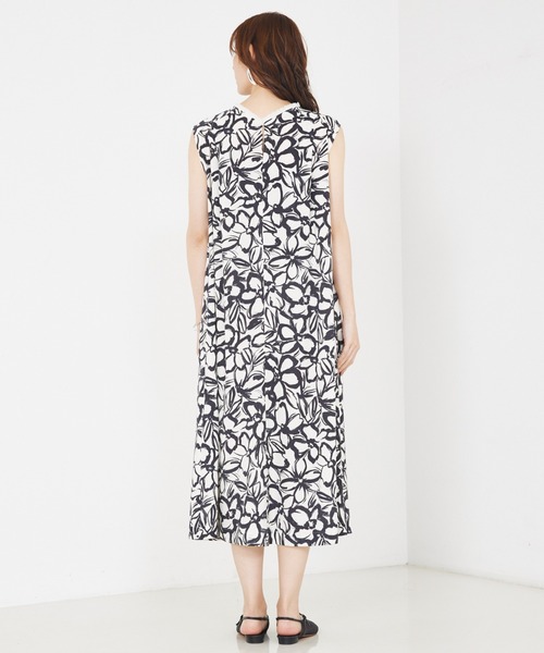 qualite（カリテ）の「リネンライクペインティングプリントワンピース（ワンピース・レディース・その他・36/38）」の14枚目の写真