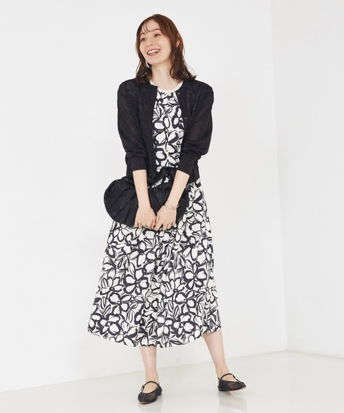 qualite（カリテ）の「リネンライクペインティングプリントワンピース（ワンピース・レディース・その他・36/38）」の11枚目の写真