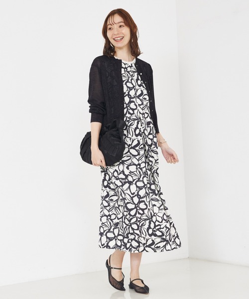 qualite（カリテ）の「リネンライクペインティングプリントワンピース（ワンピース・レディース・その他・36/38）」の12枚目の写真